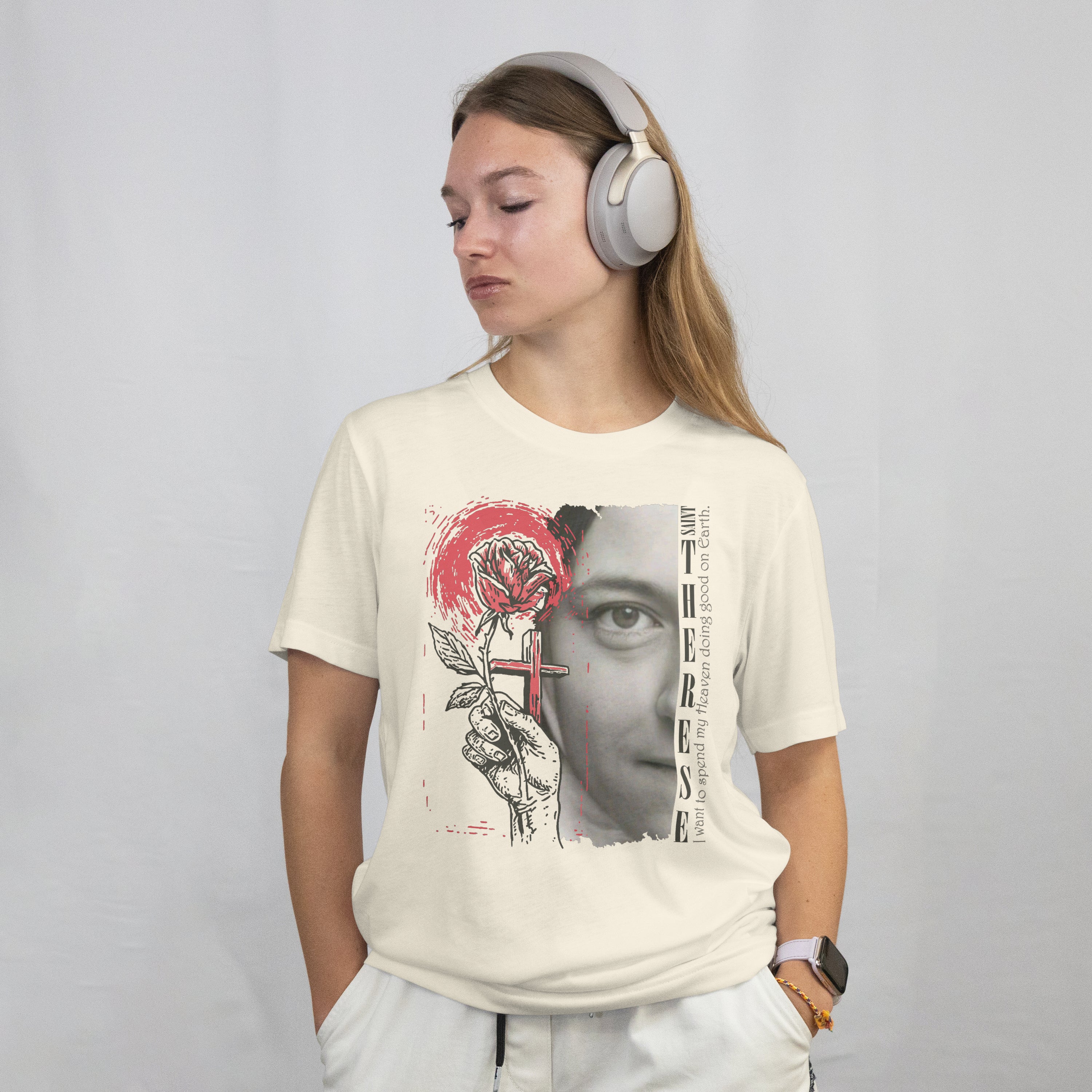 Saint Thérèse Love in Bloom T-Shirt