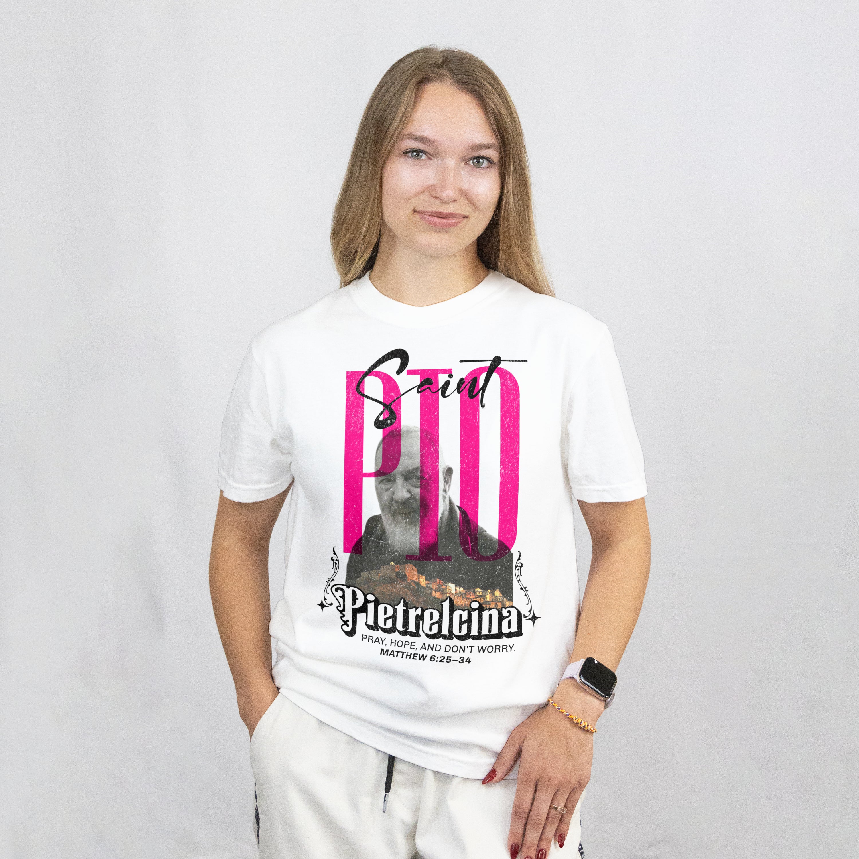 St. Padre Pio – Peace in Surrender T-shirt
