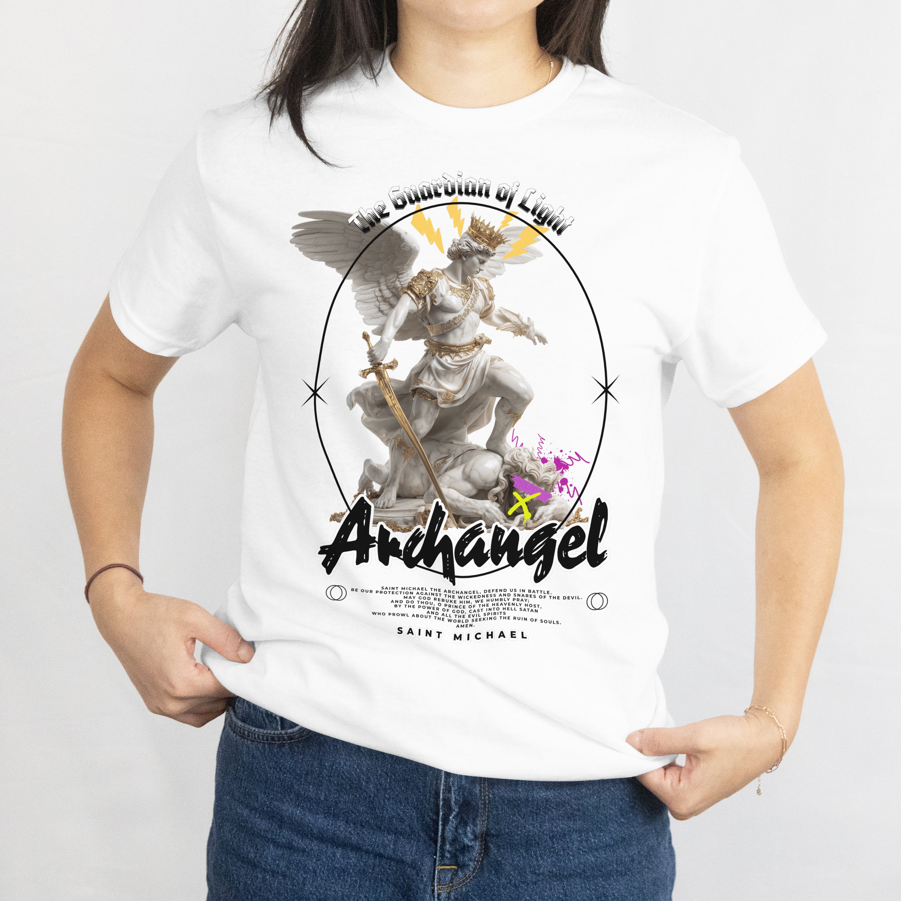 St. Michael the Archangel – The Guardian of Light - T-Shirt